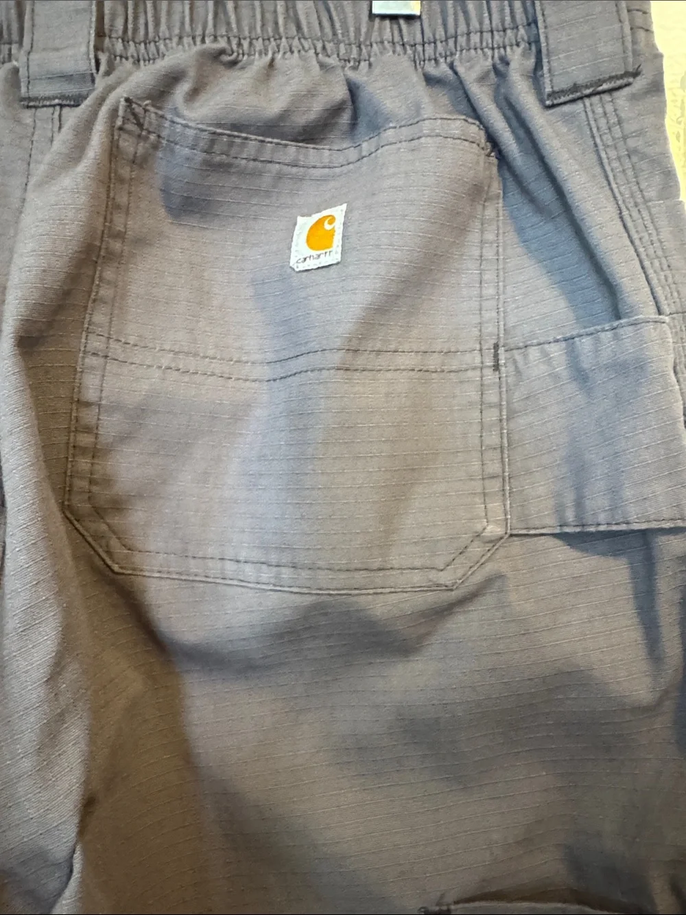 Men's Gray Wide-Leg Work Scrub Cargo Pants